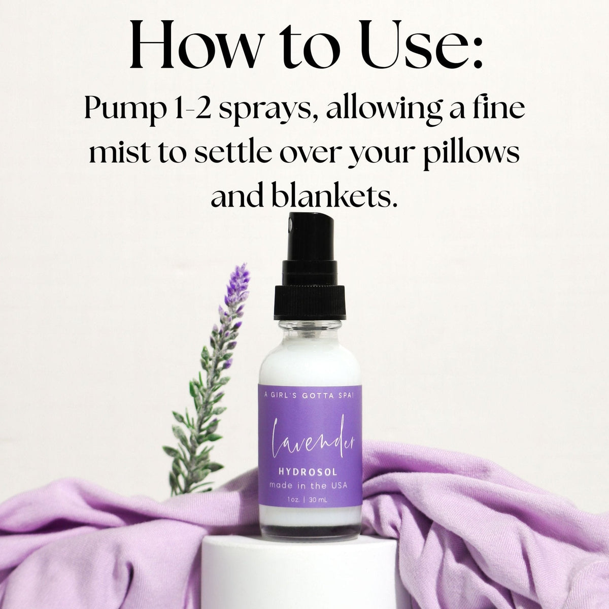 Lavender Hydrosol Mist Pillow Spray